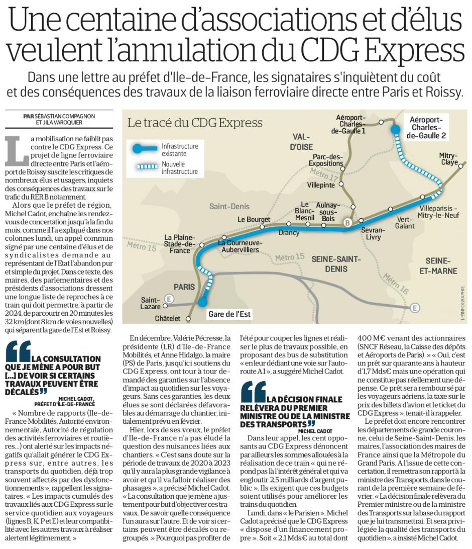 20190123-LeP-Île-de-France-Une centaine d'associations et d'élus veulent l'annulation du CDG Express