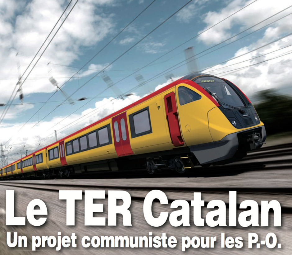 Présentation du projet de transport catalan. Conférence de presse du PCF 66